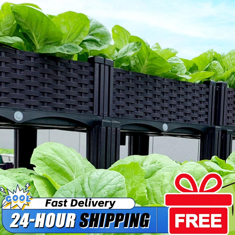 Smart Garden Storage - Kunststoff-Hochbeet mit Beinen und Drainagelöchern, Erhöhter