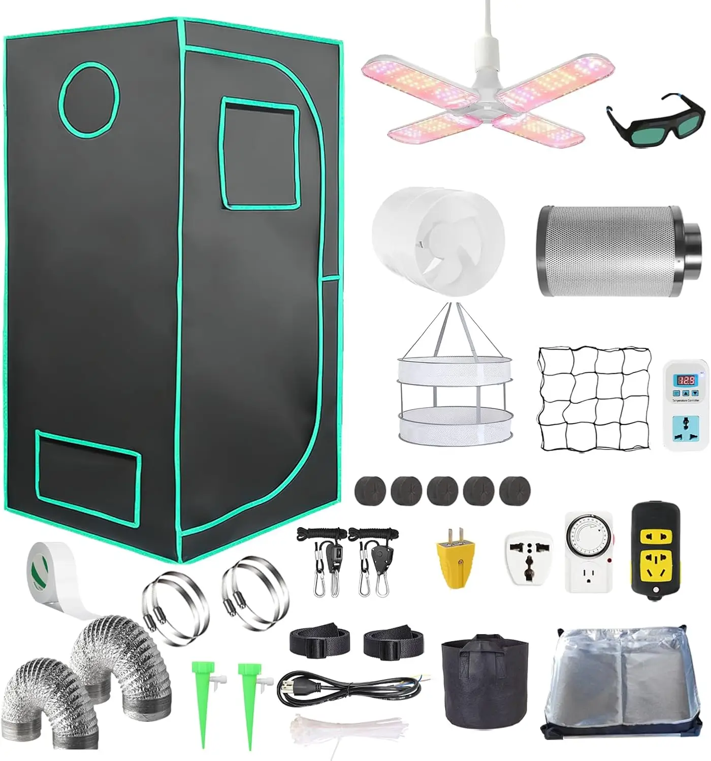 Komplettes Anbauzelt-Set mit h – Grow Tent Complete Kit Bewertung und Preis